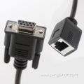 Cat6 RJ45 Female Socket To DB9 RS232 Cable